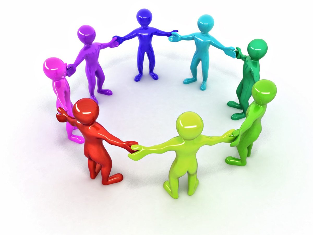 Разноцветные человечки