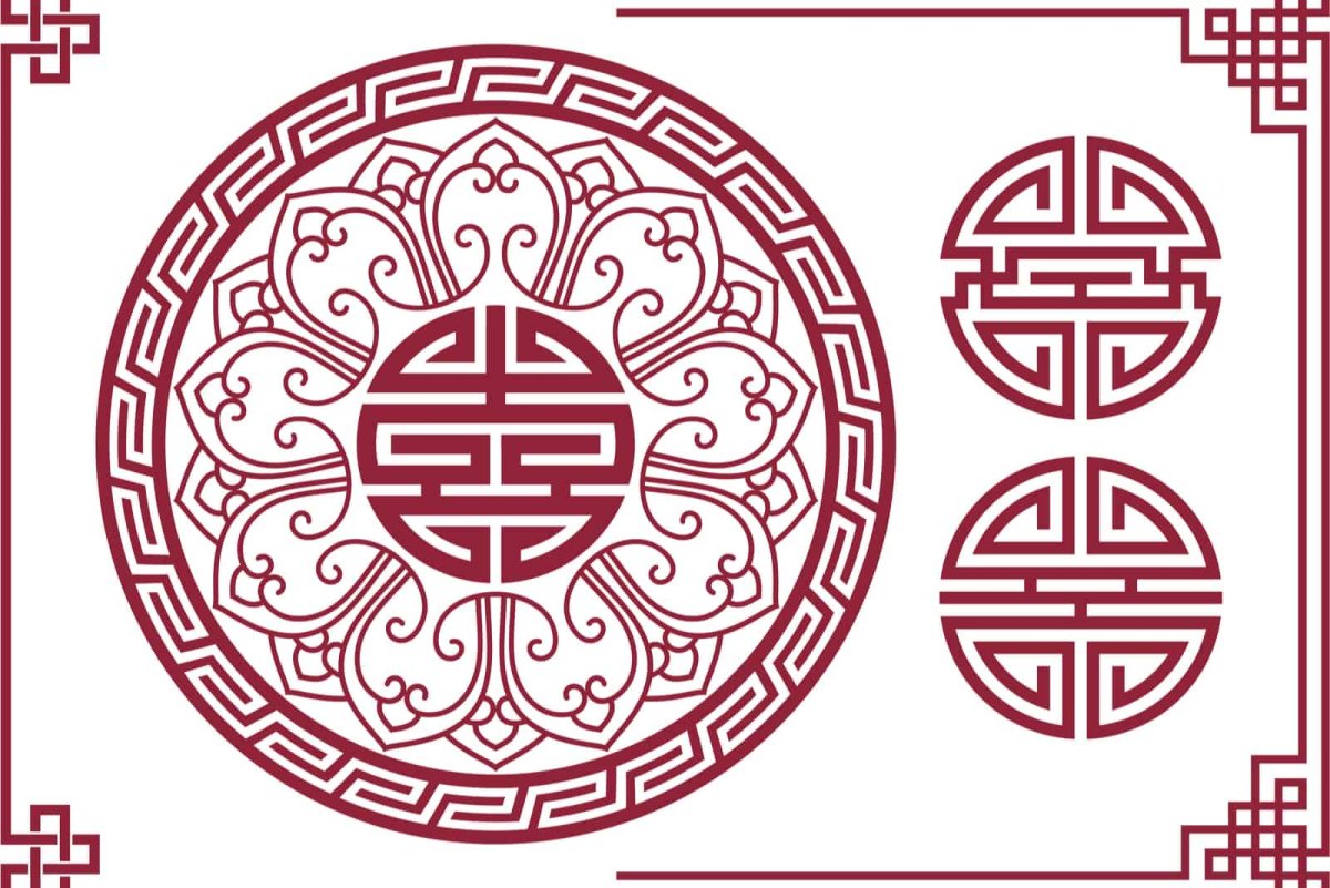 Бурятский орнамент круг