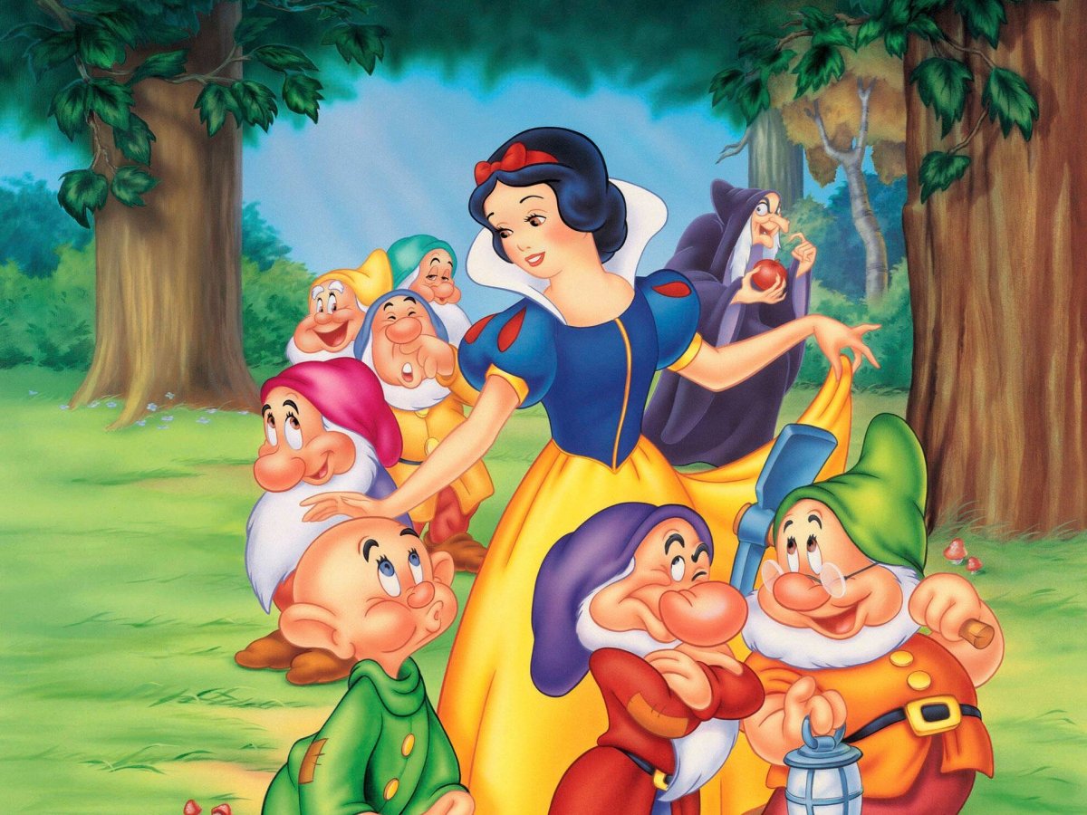 Мультик Белоснежка и семь гномов Дисней