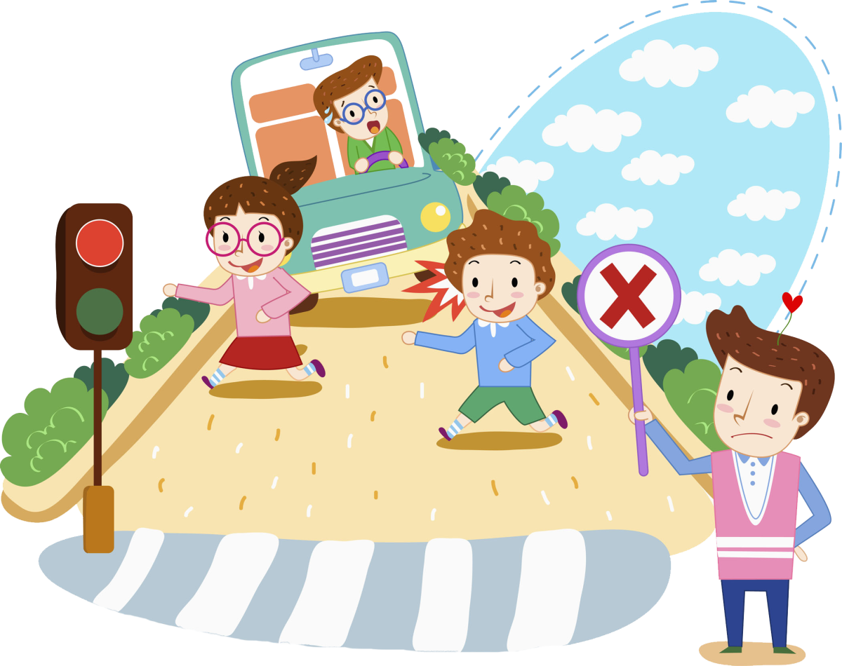 ПДД для детей на прозрачном фоне