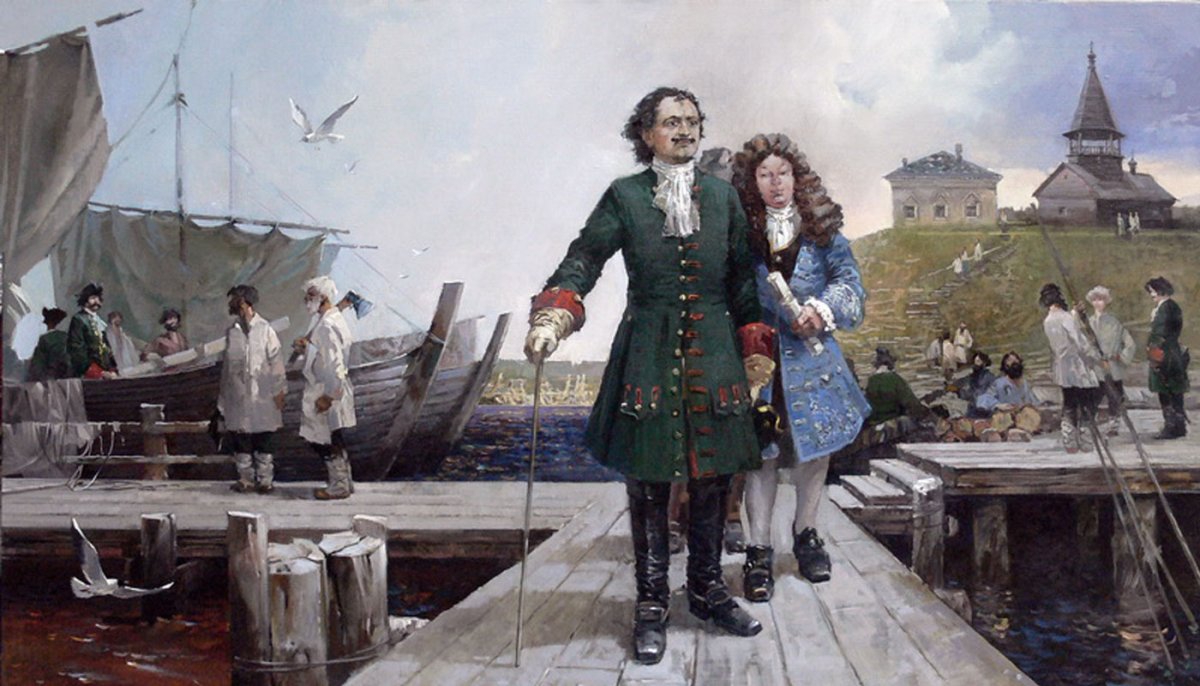 «Пётр 1 на строительстве Санкт-Петербурга» Георгия Песиса