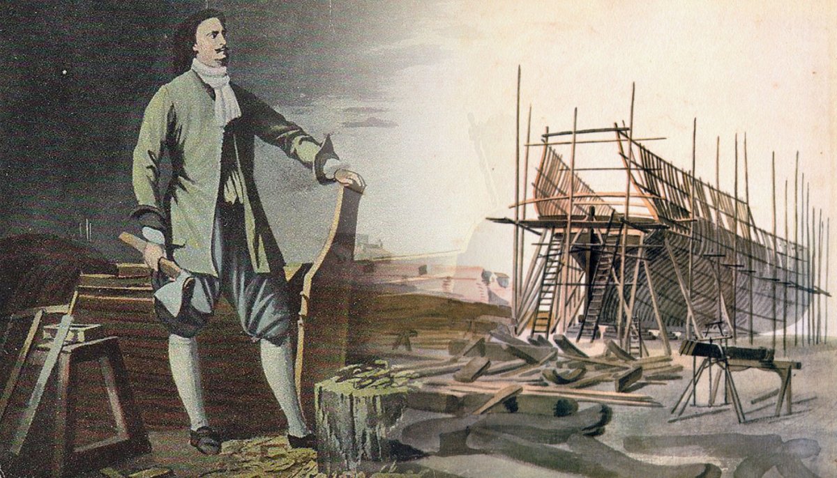 Петр i на Воронежской верфи