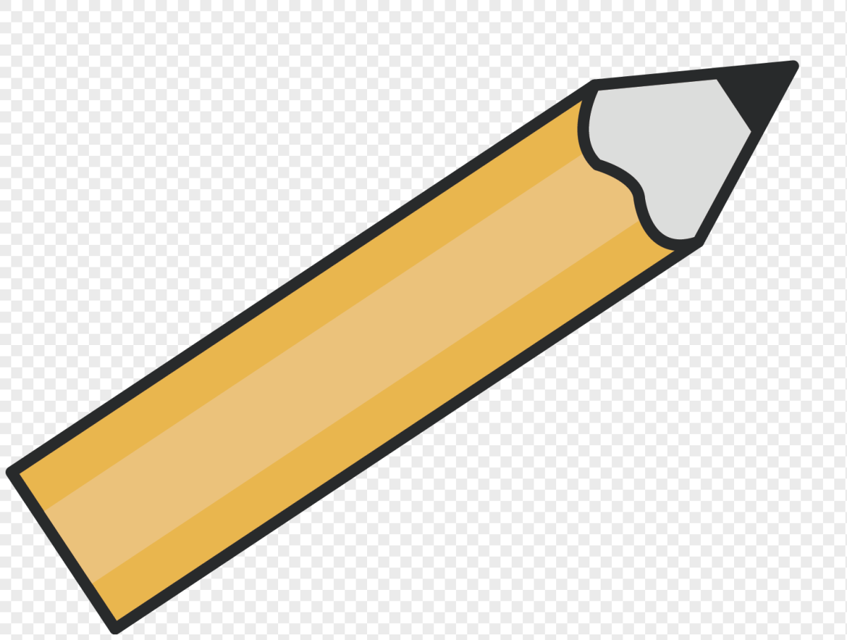 Коричневый карандаш на прозрачном фоне