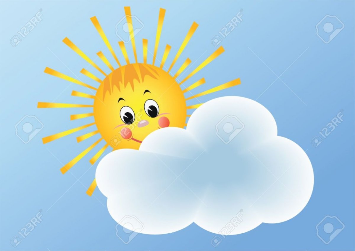 Облачко и солнце