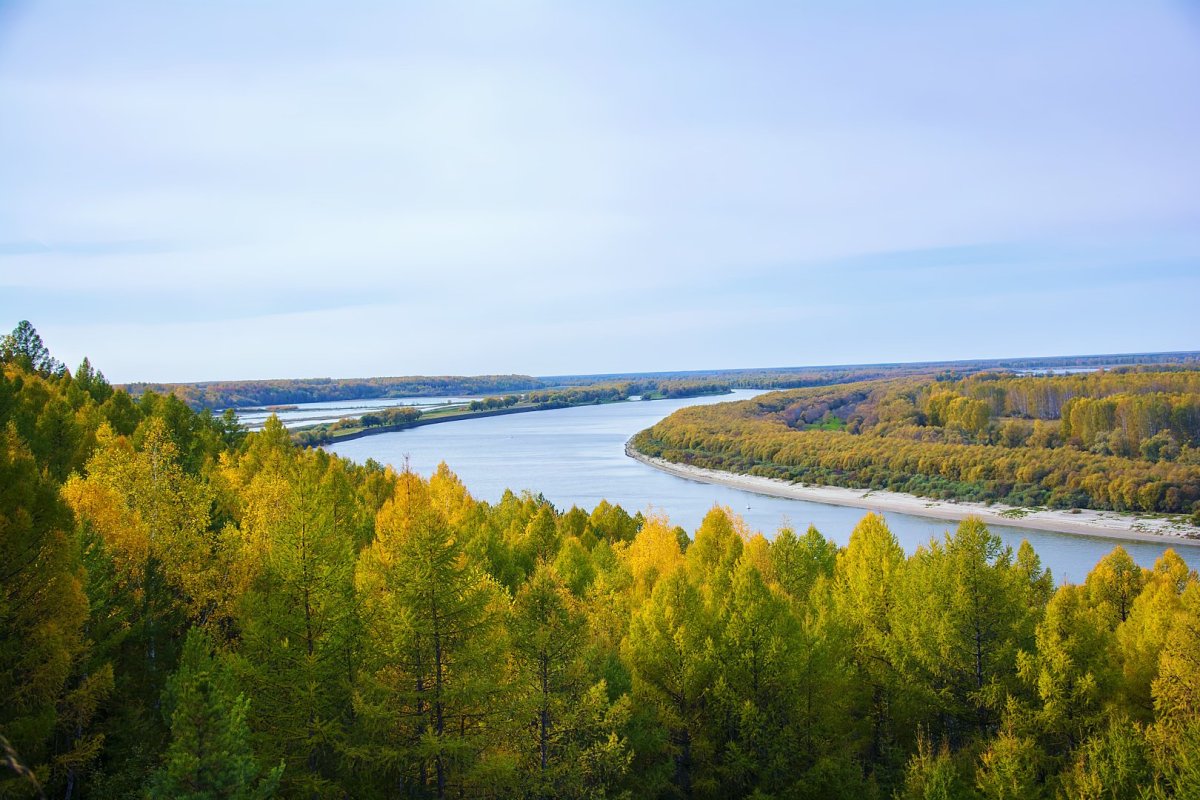 Река Обь Омск