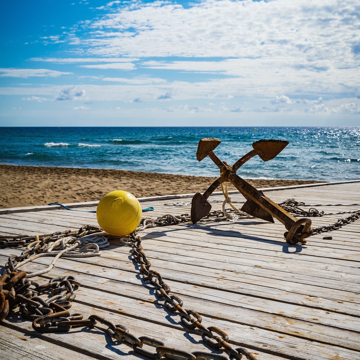 Якорь для берега