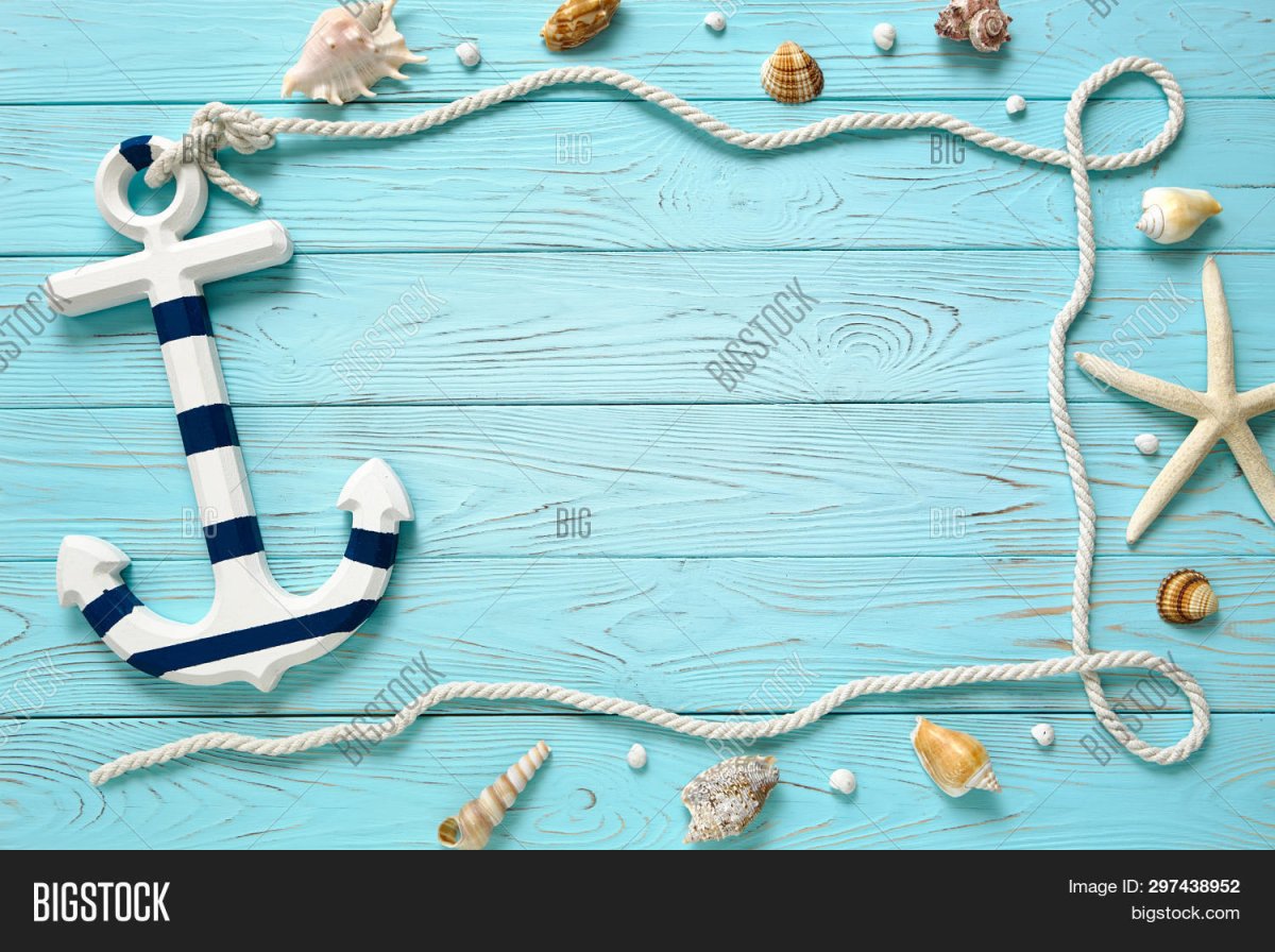 Рамка для текста в морском стиле