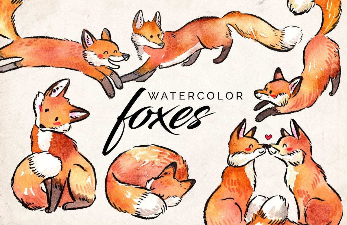 Лиса картинка для детей на прозрачном фоне