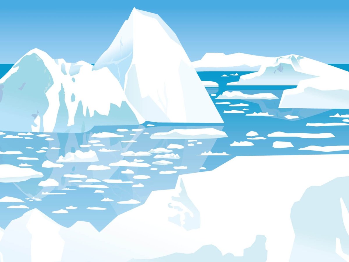 Льдина мультяшная