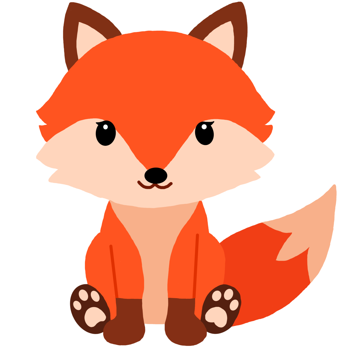 Fox Cub тег рисунок