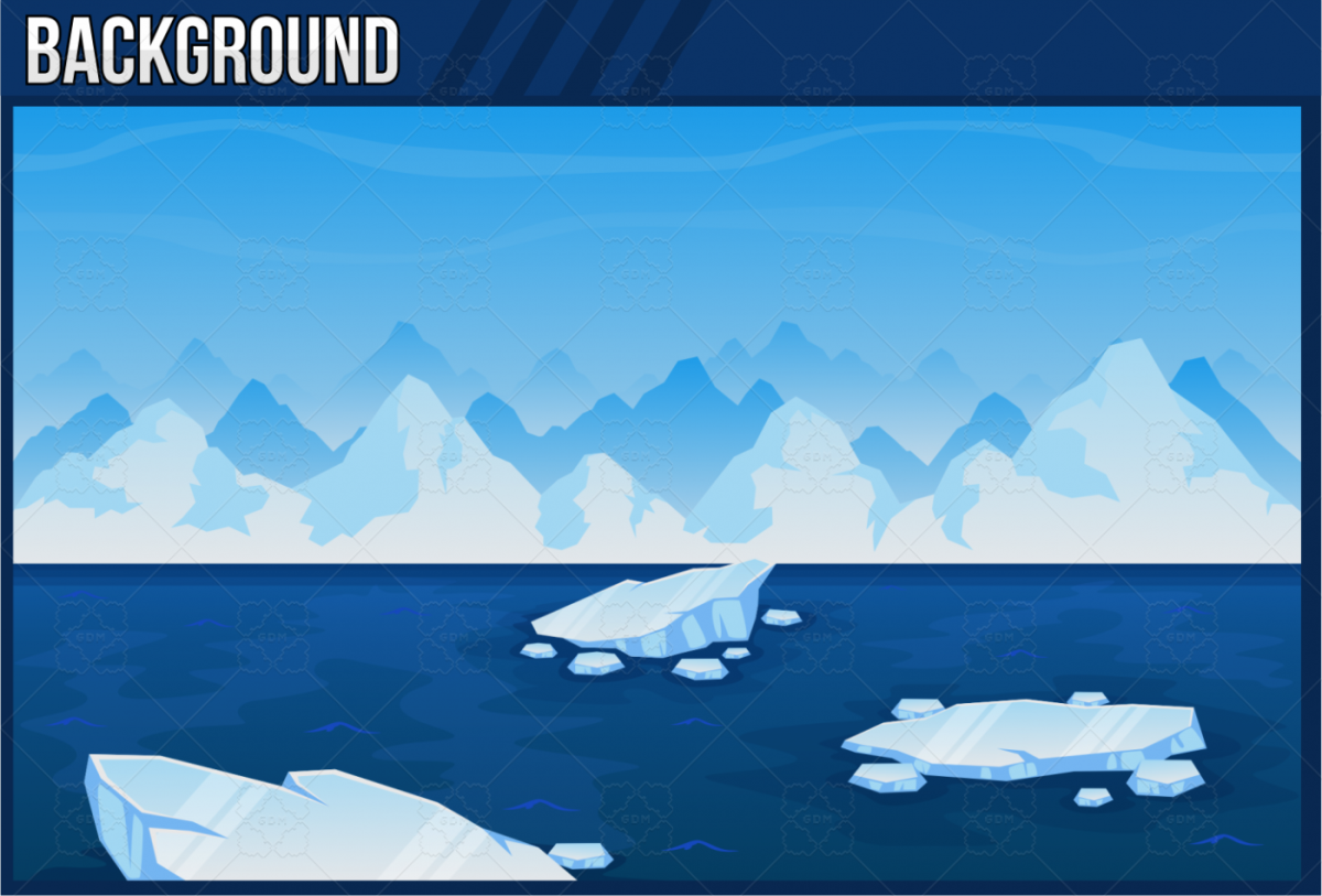 Нарисовать пингвина на льду