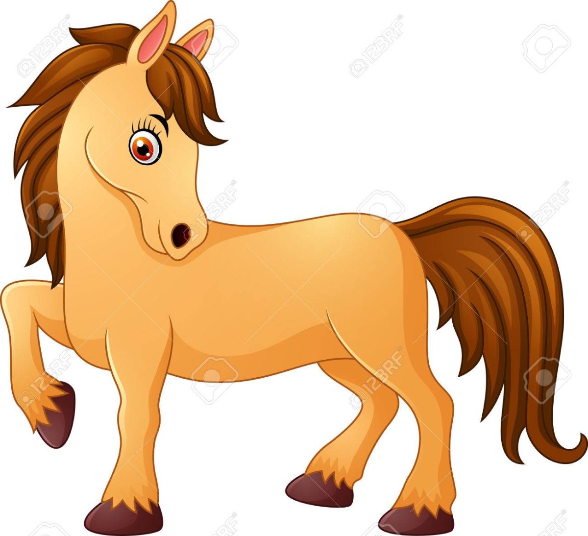 Милые лошадки мультяшные