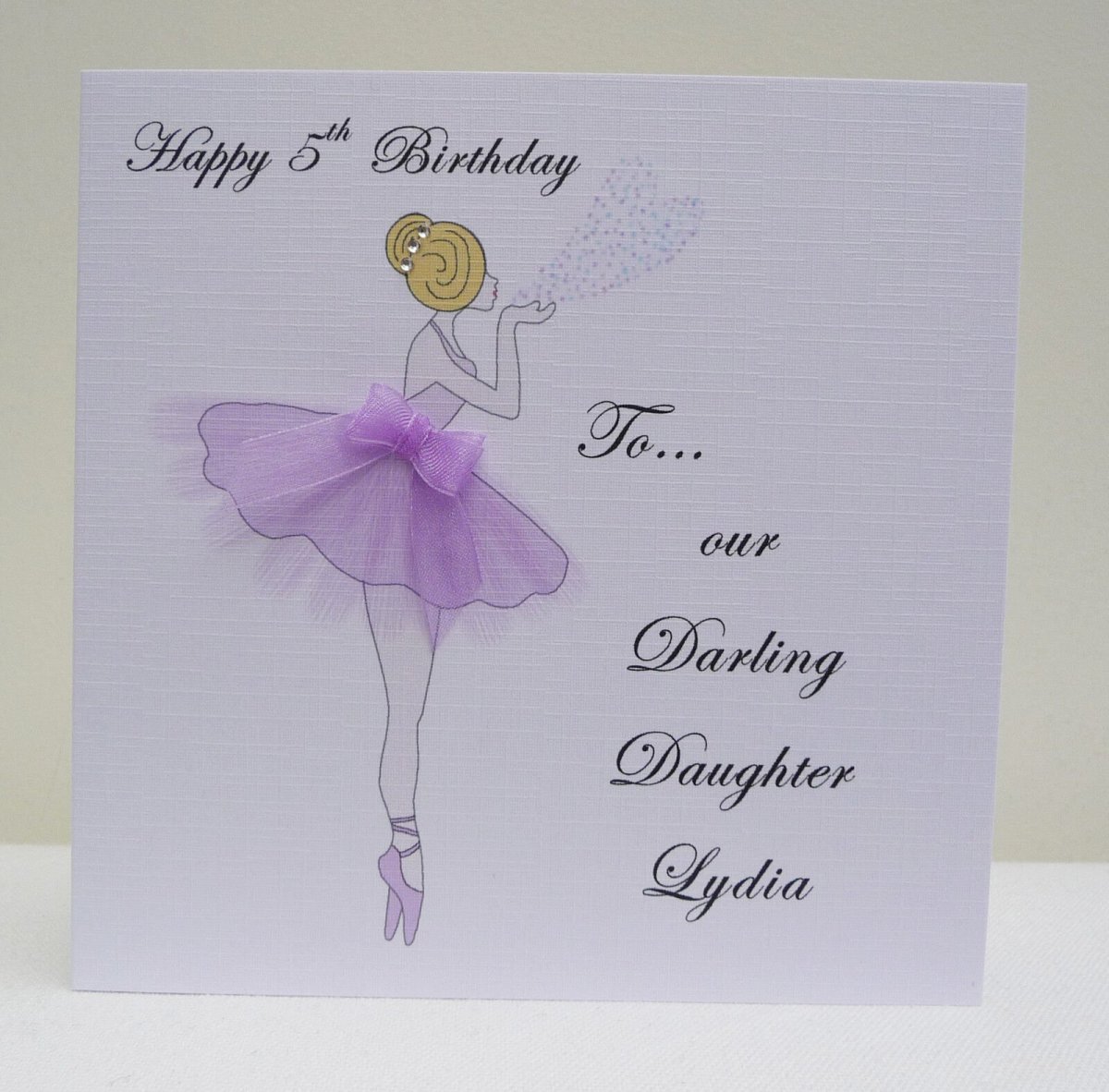 Открытка с балериной с днем рождения