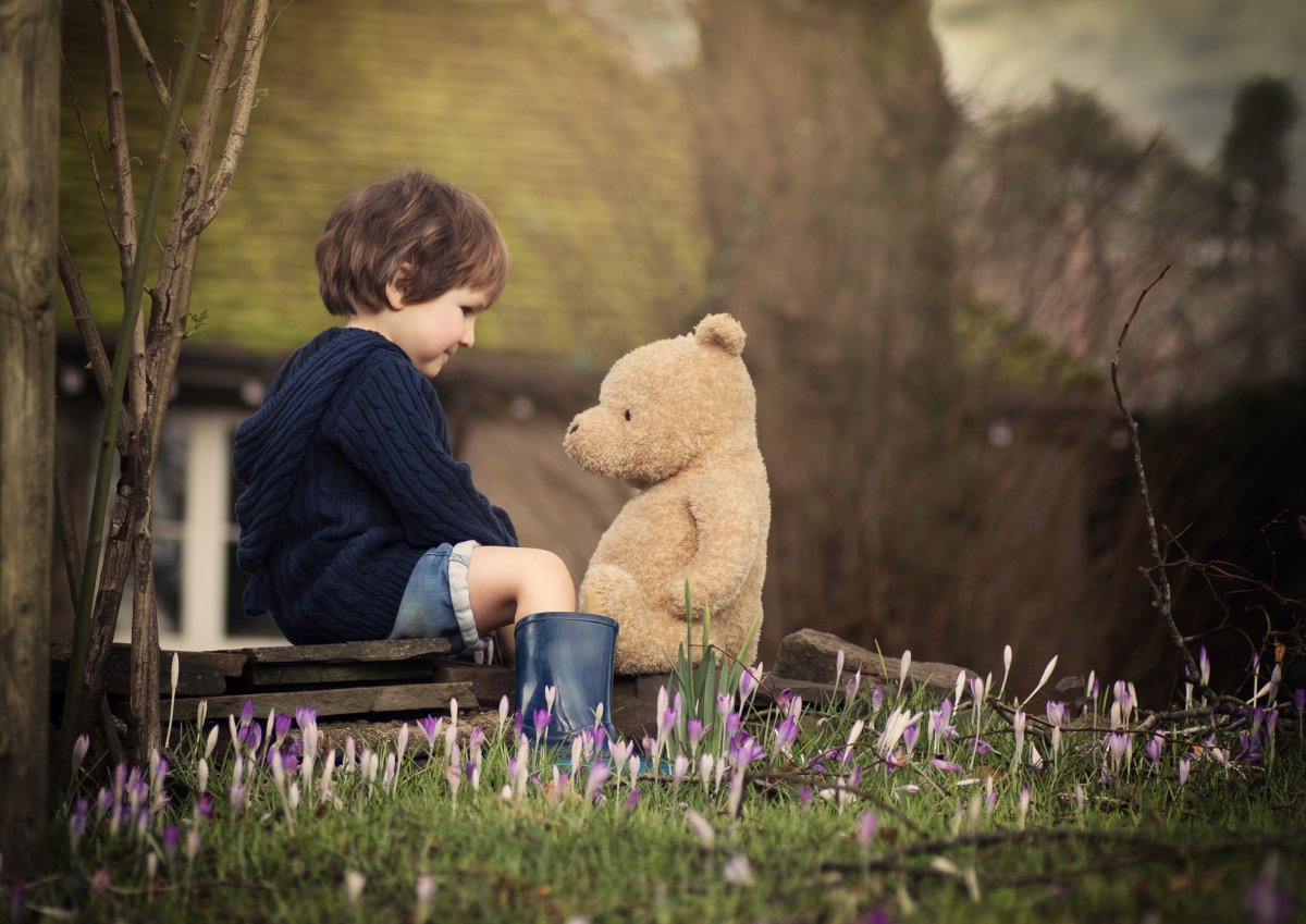 Девочка с медвежонком