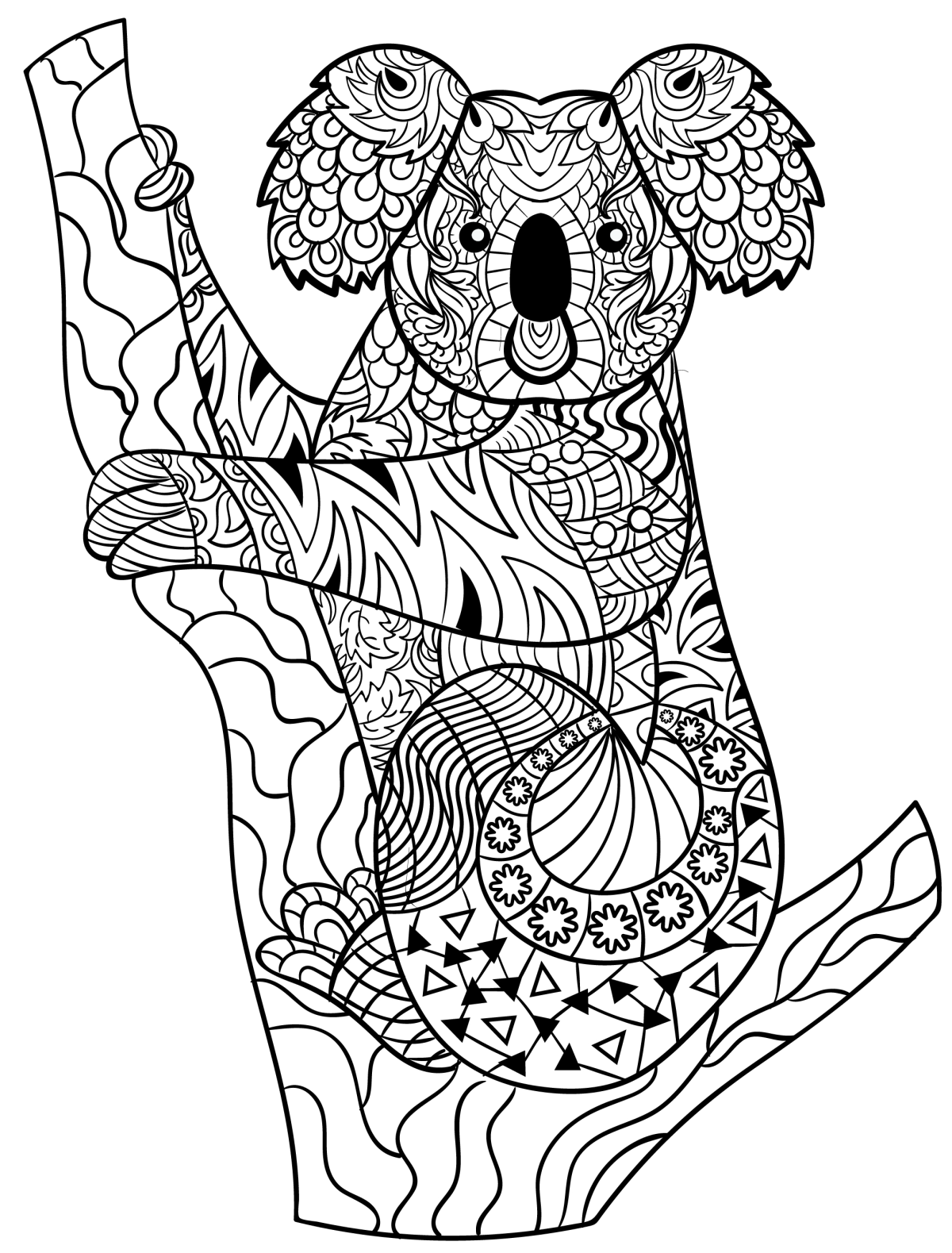 Раскраски для девочек животные