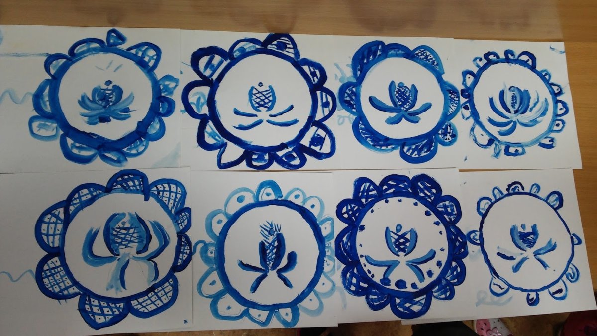 Стихи о гжельской росписи