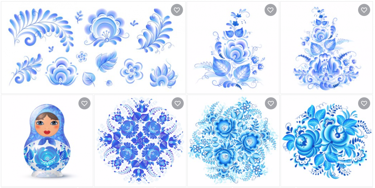 Гжель орнамент