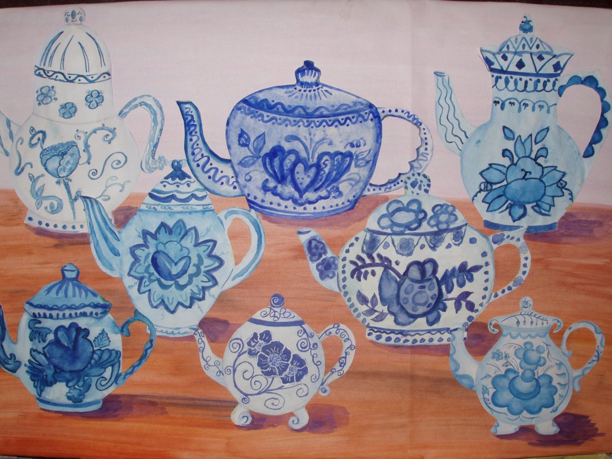 Гжельская роспись Гжельская птица