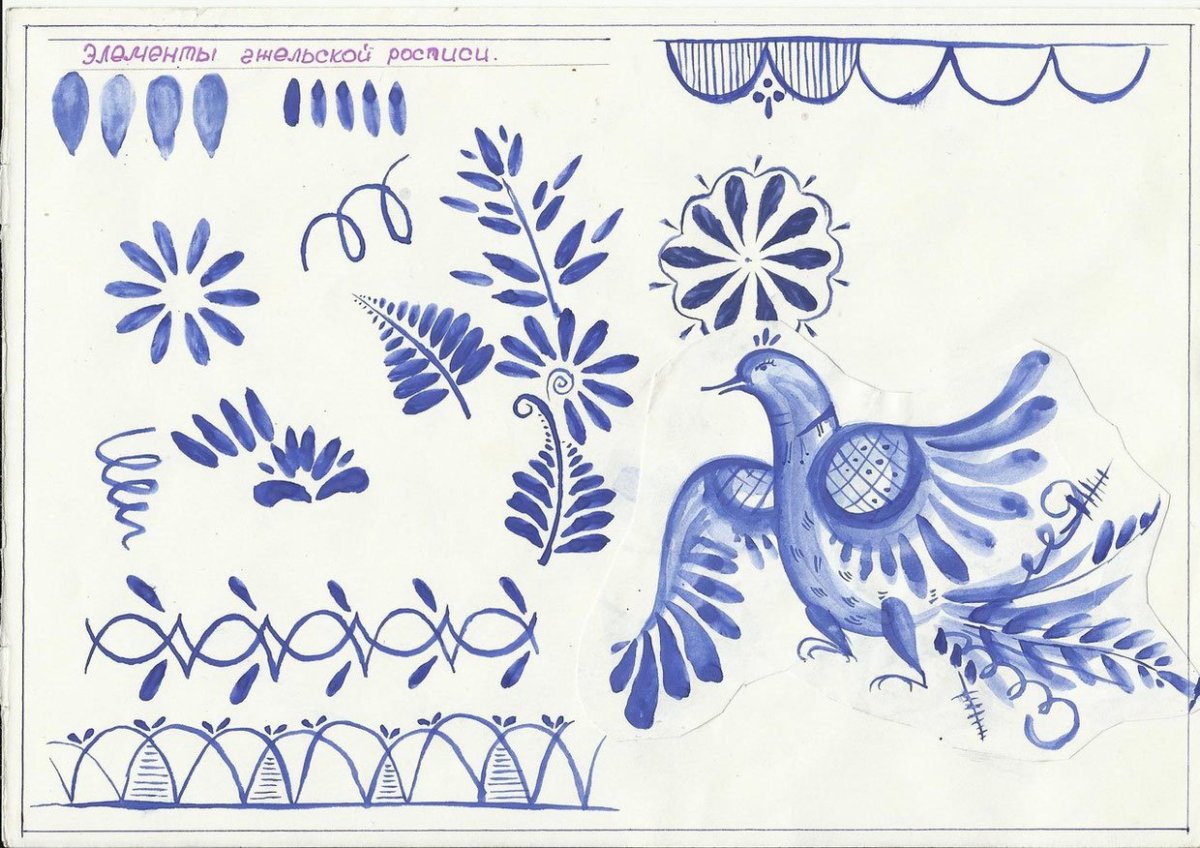 Фотозона Гжель