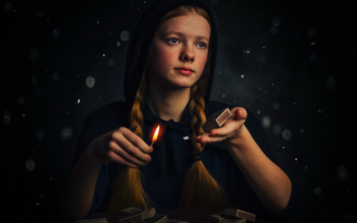 Девочка со спичками иллюстрации