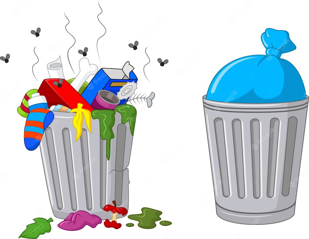 Выбрасывание мусора для детей