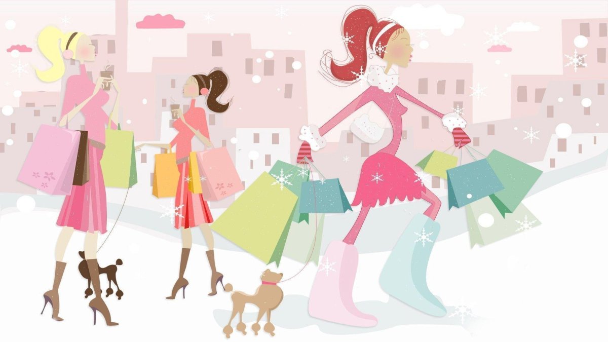 Девушка шоппинг