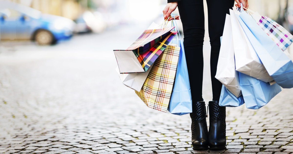 Пакеты с покупками Эстетика