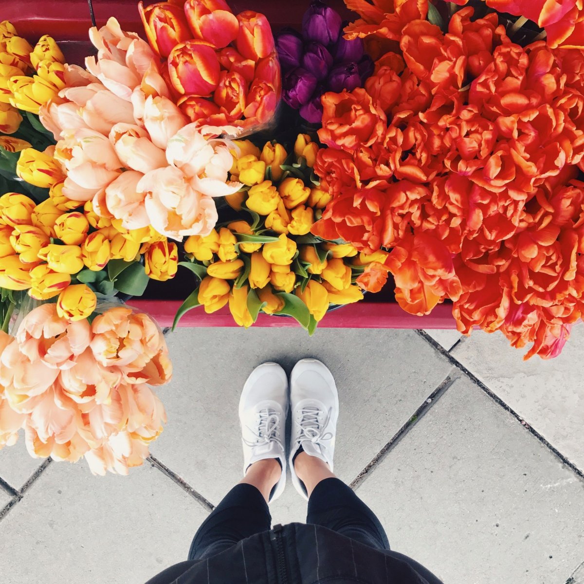 Цветы в кедах