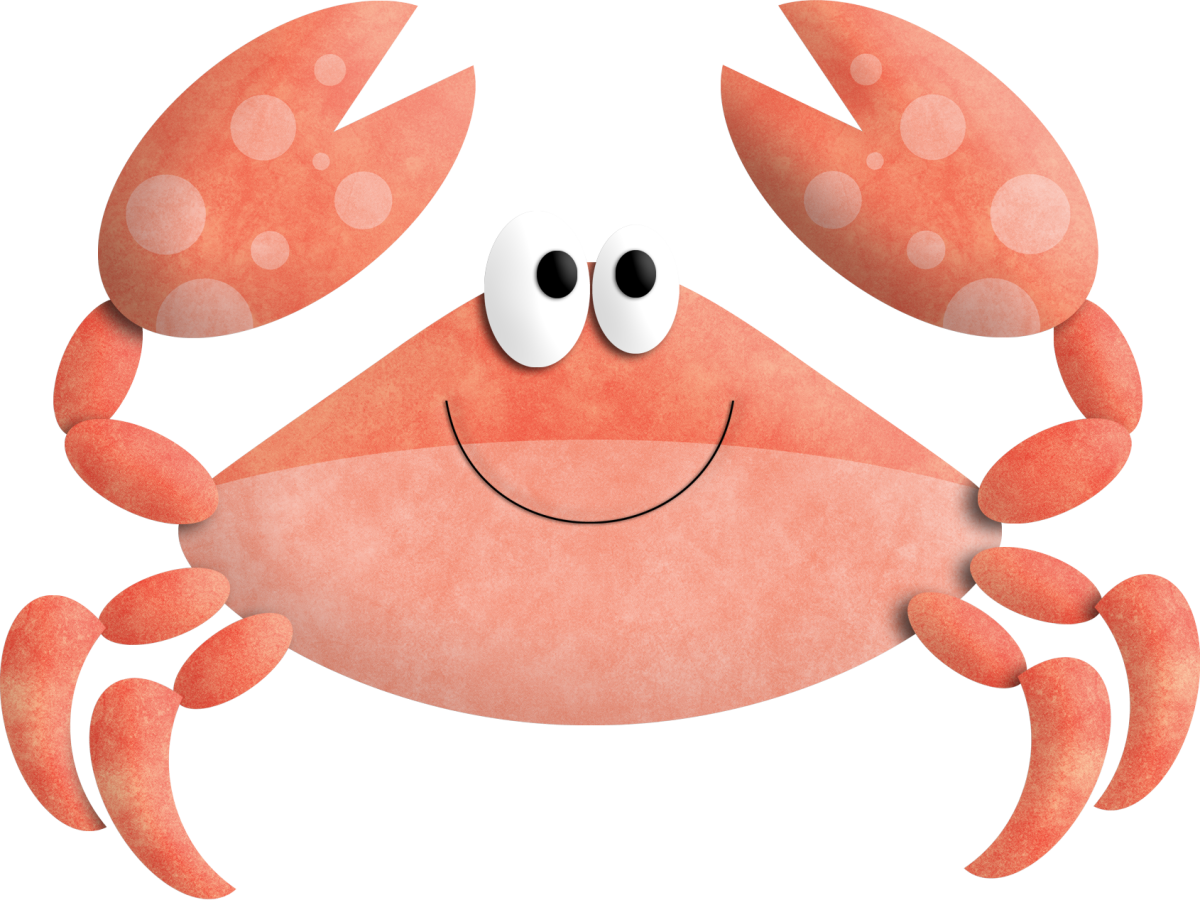 Краб улыбается