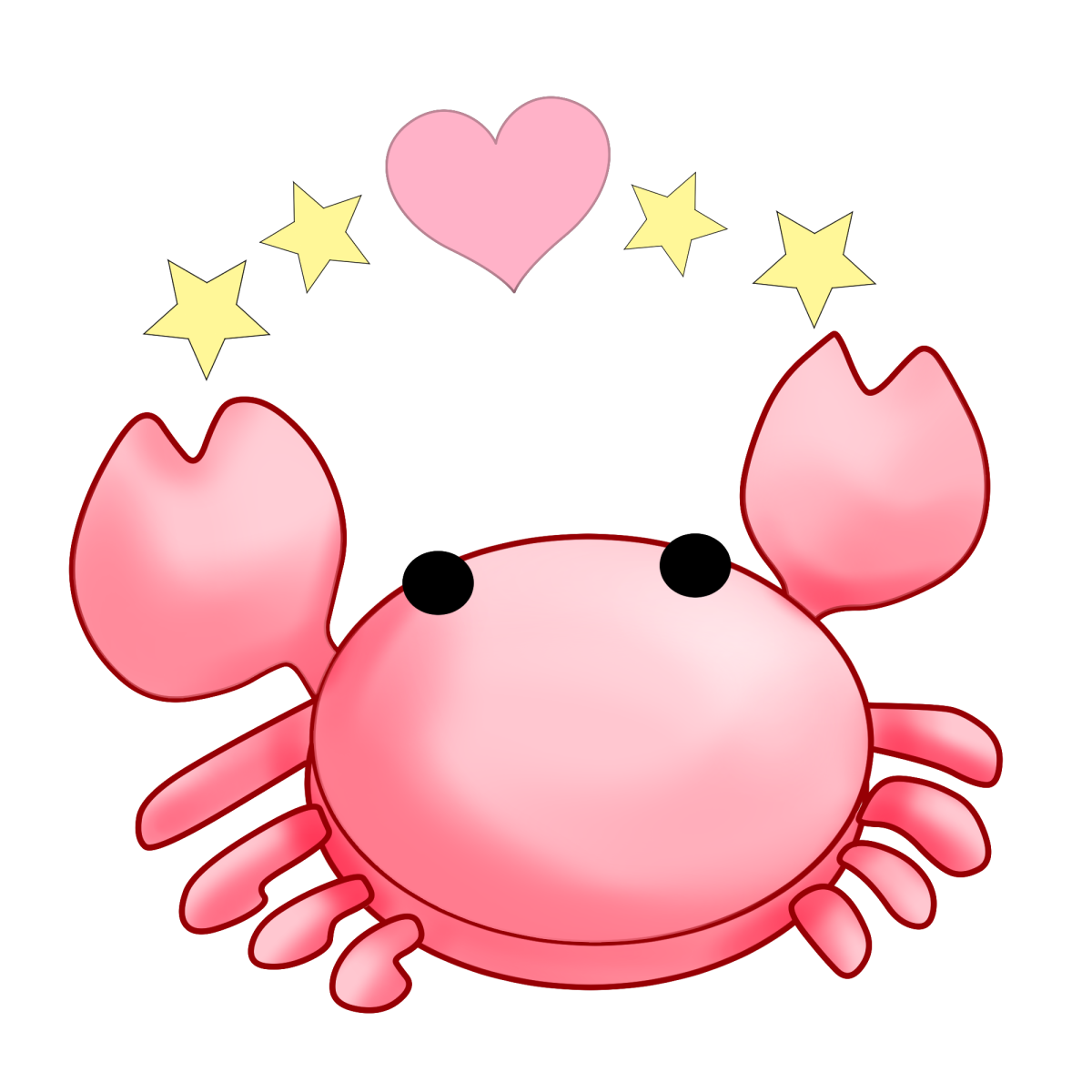 Краб смешной мультяшный