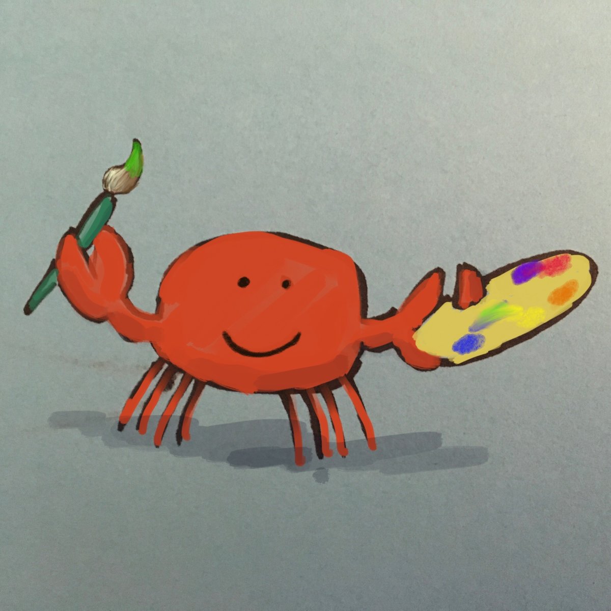 Наклейки краб