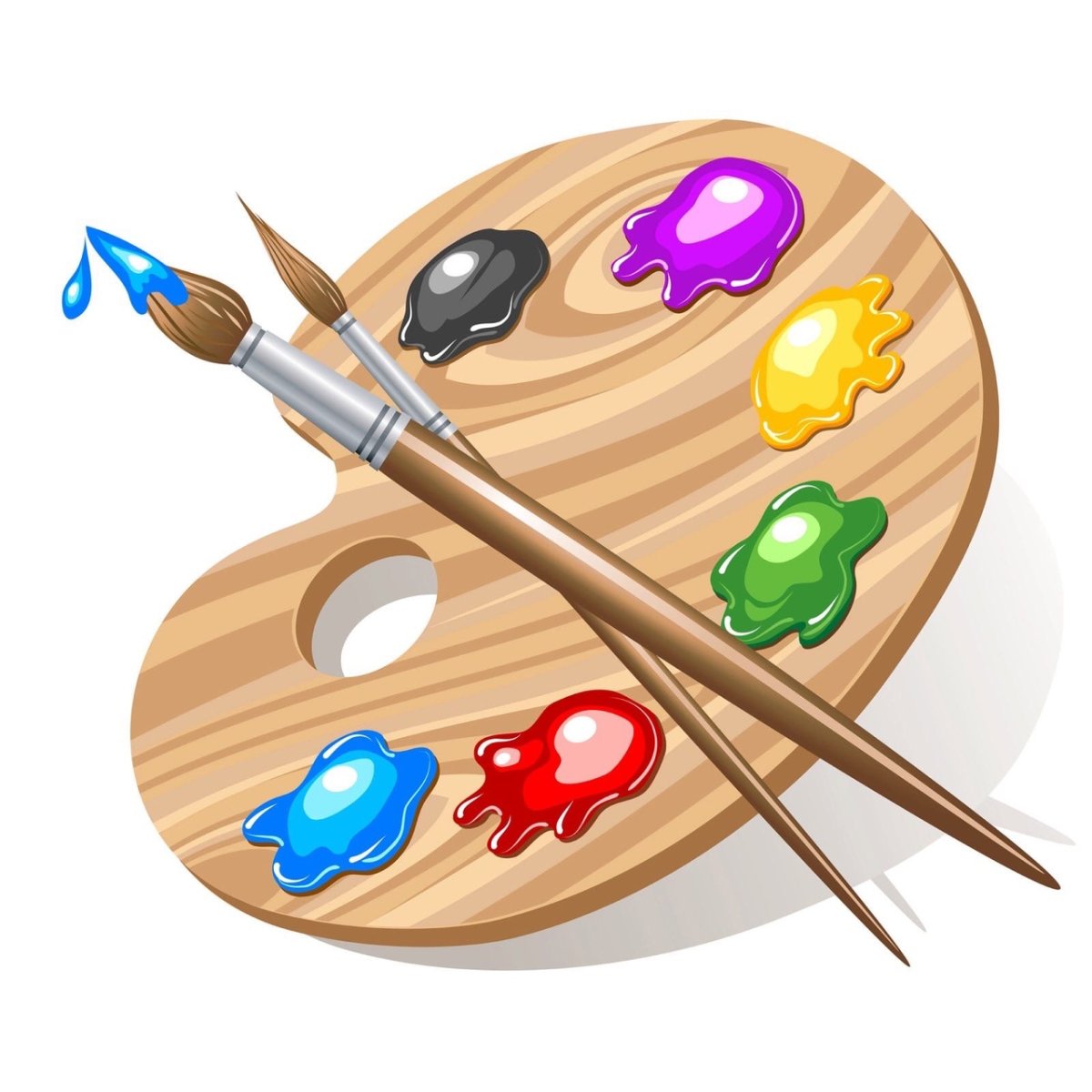 Палитра и кисти