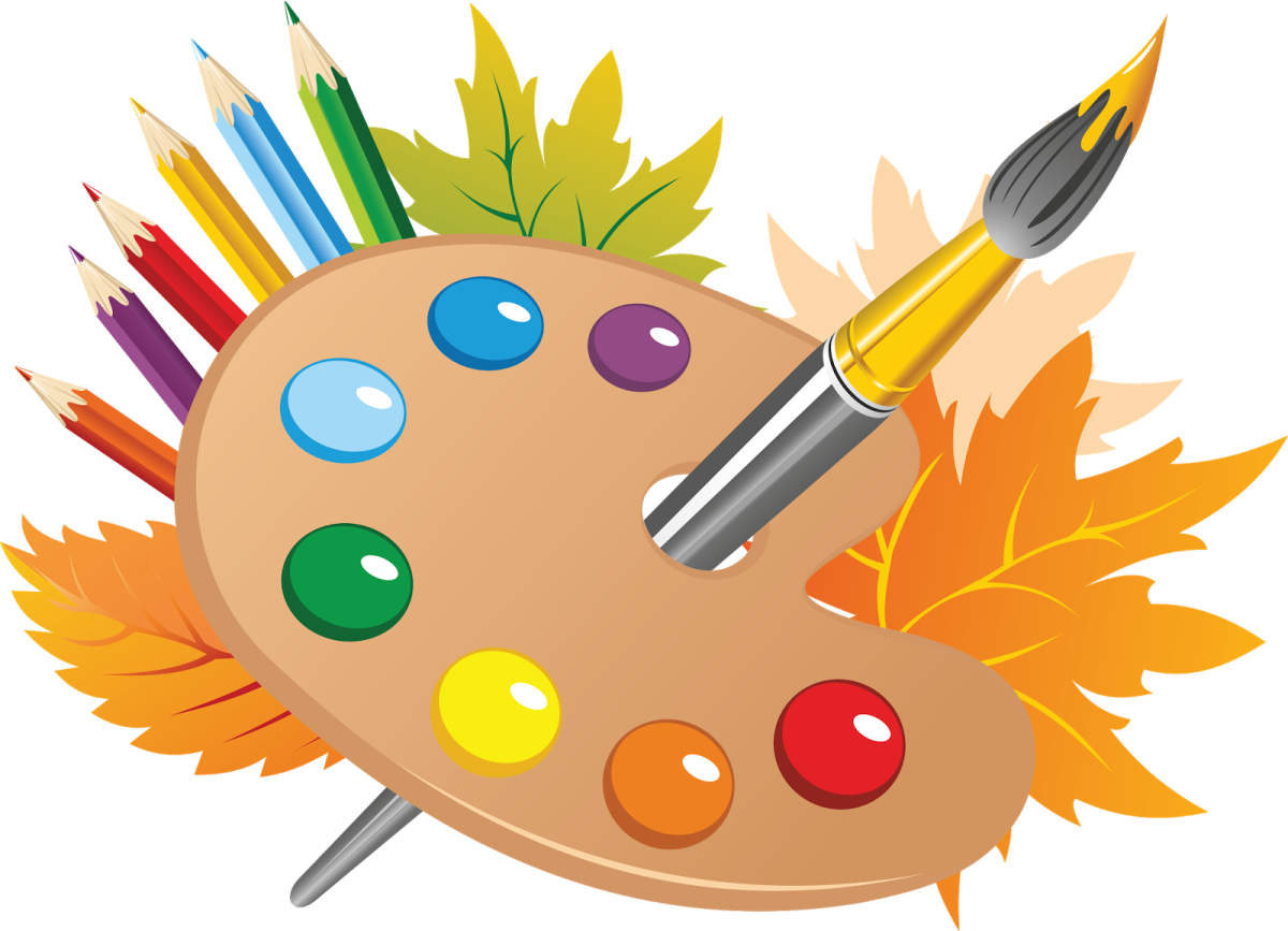 Художник с кистью и палитрой