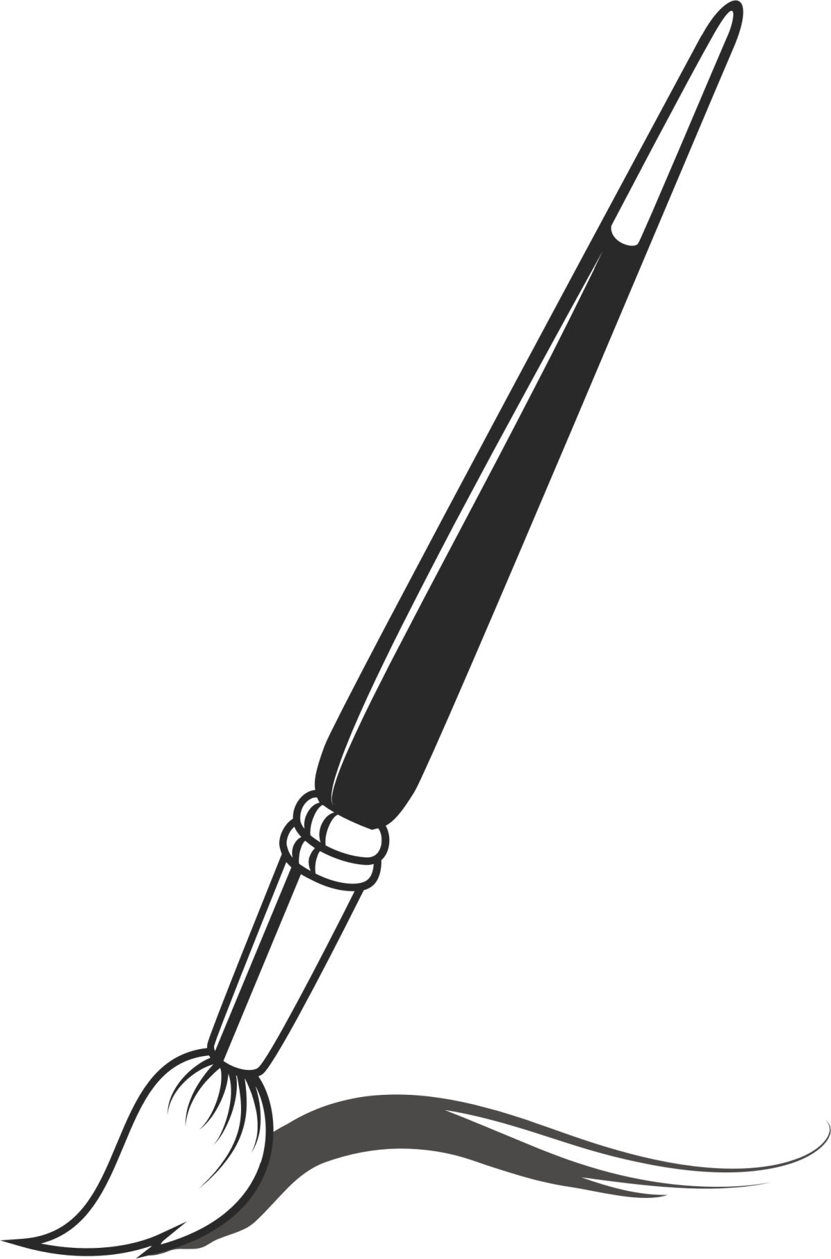 Кисть карандашом