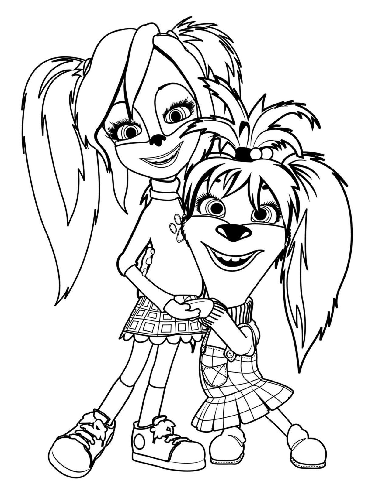 Раскраски Барбоскины роза и Лиза