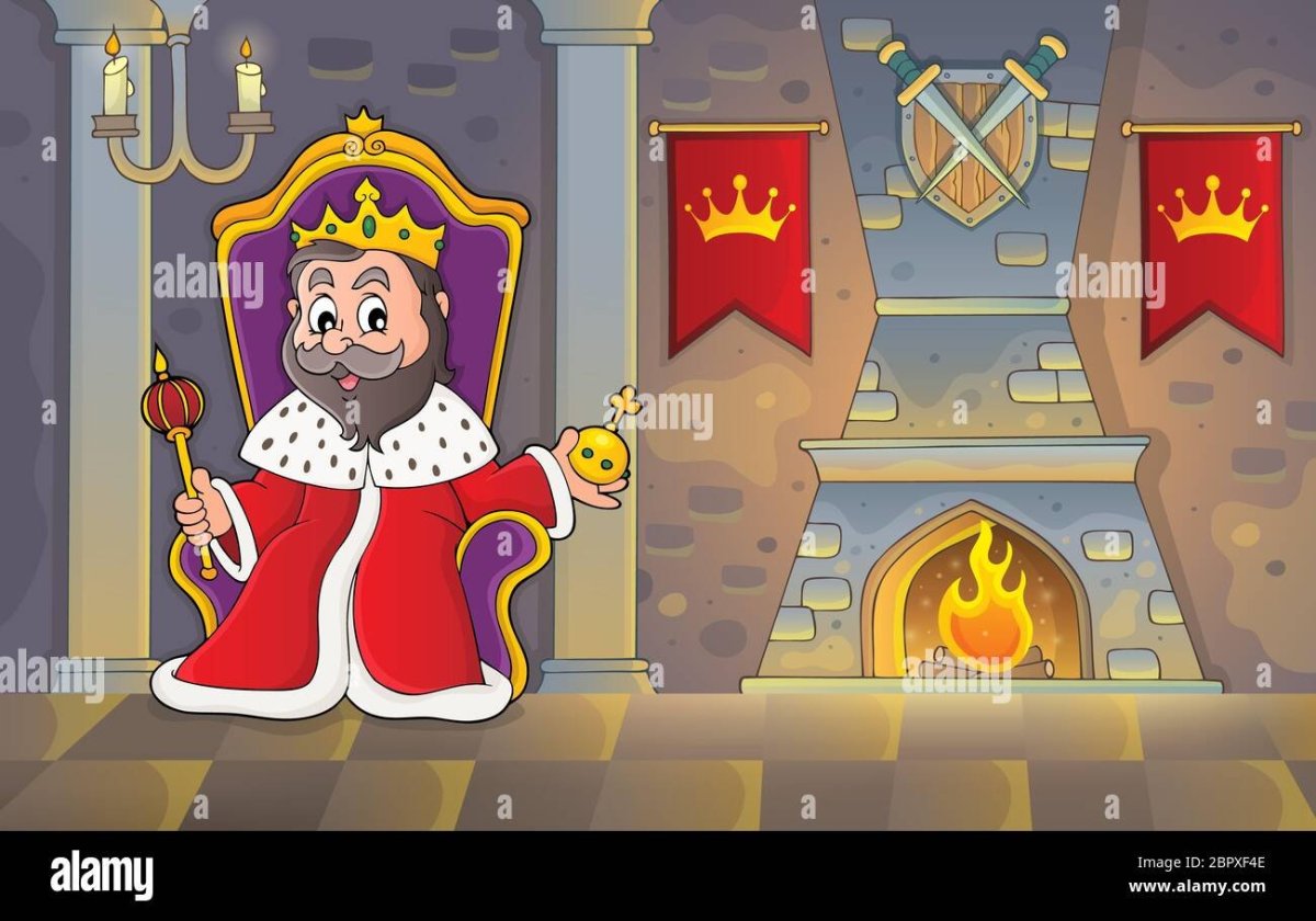 Сказочный Король на троне