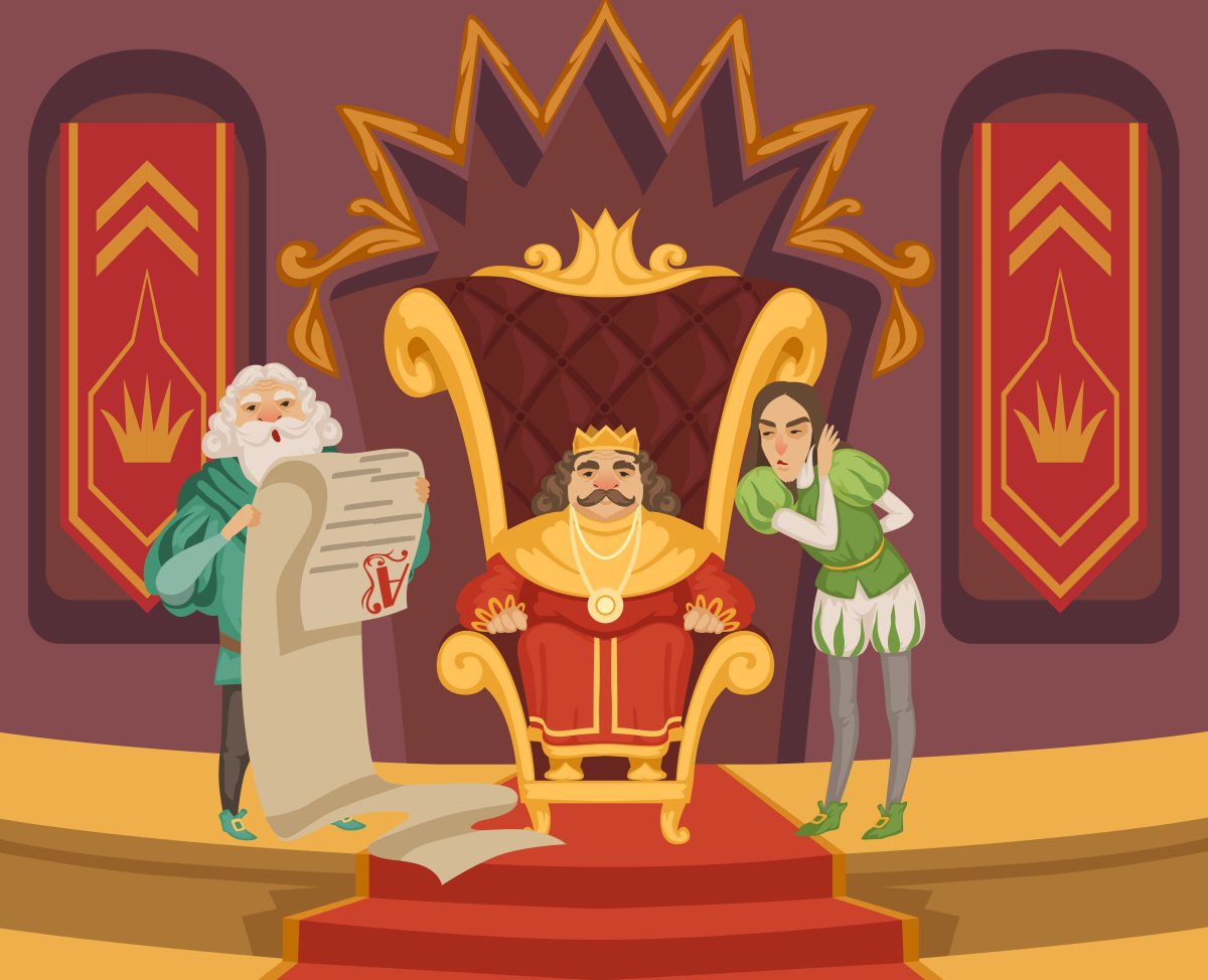 Королева Елизавета на троне