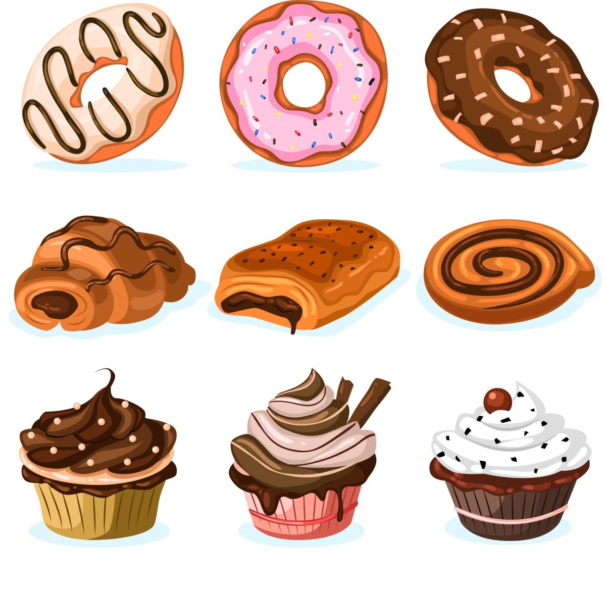 Пирожные для рисования