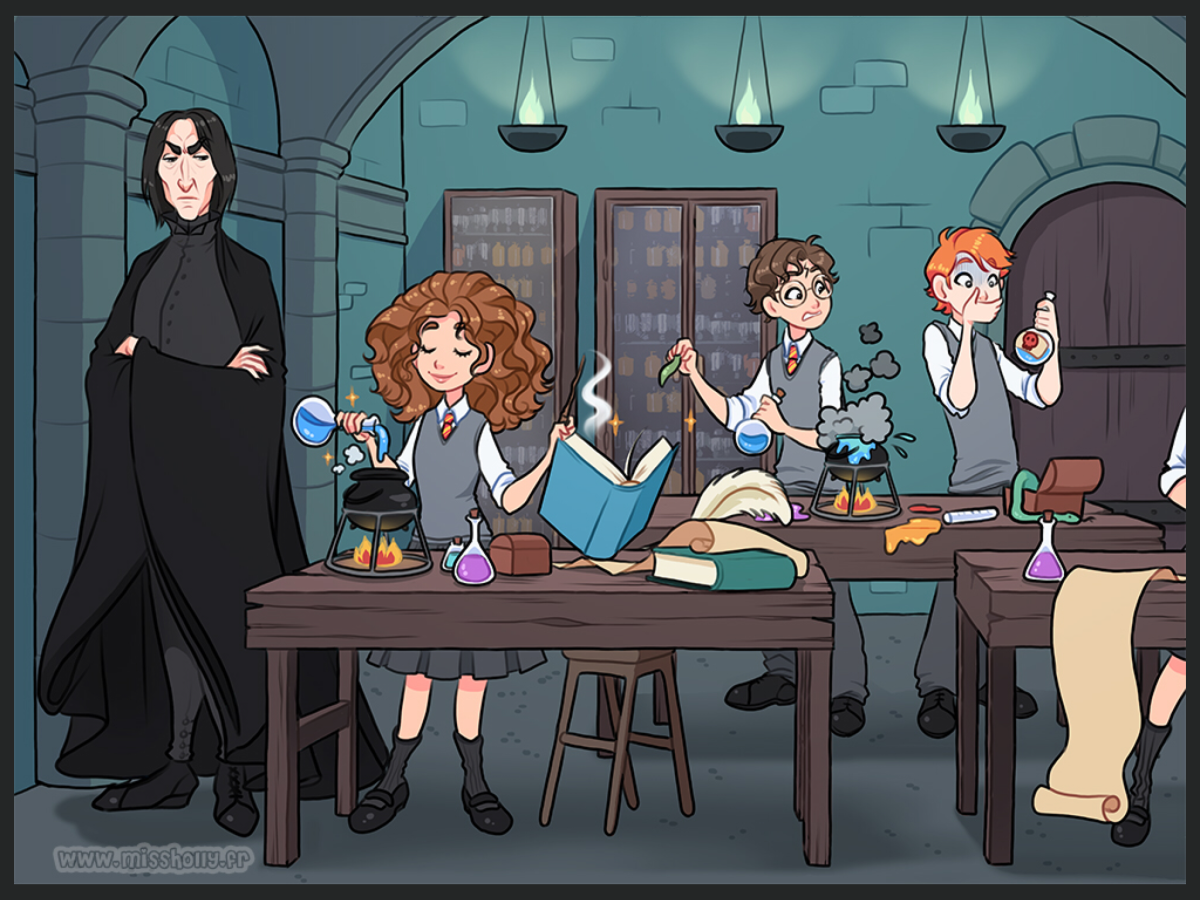 Зельеварение Гарри Поттер вектор