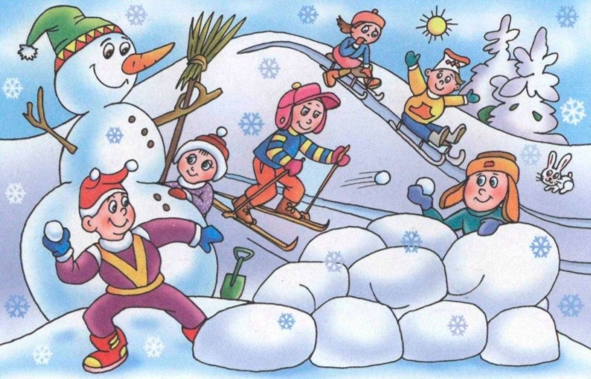 Развлечения зимние в детском саду