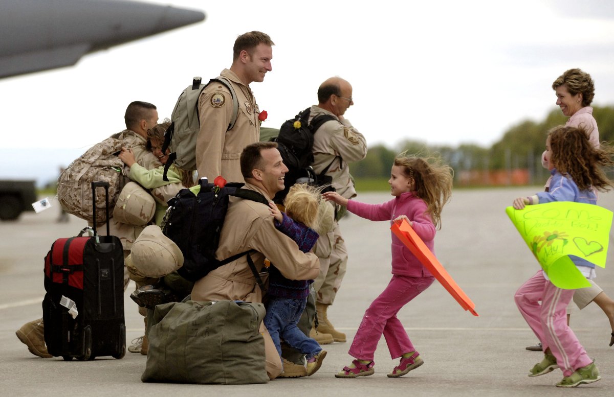 Встреча военных с детьми