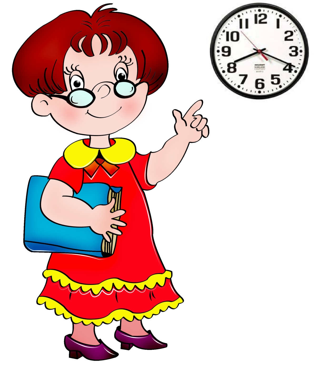 Воспитатель на прозрачном фоне