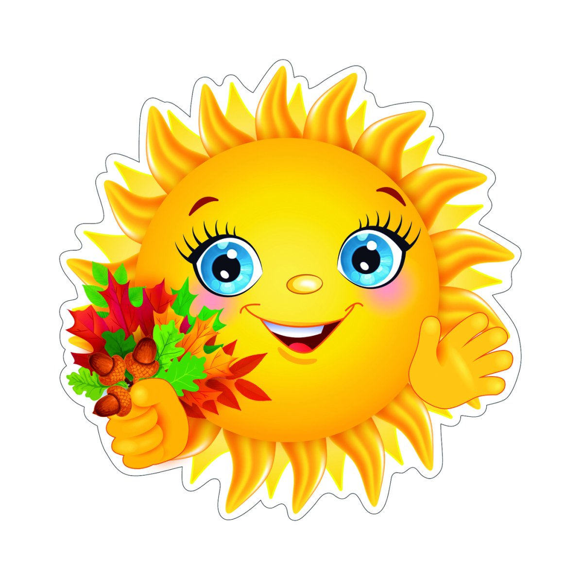 Солнышко и облачка для детей