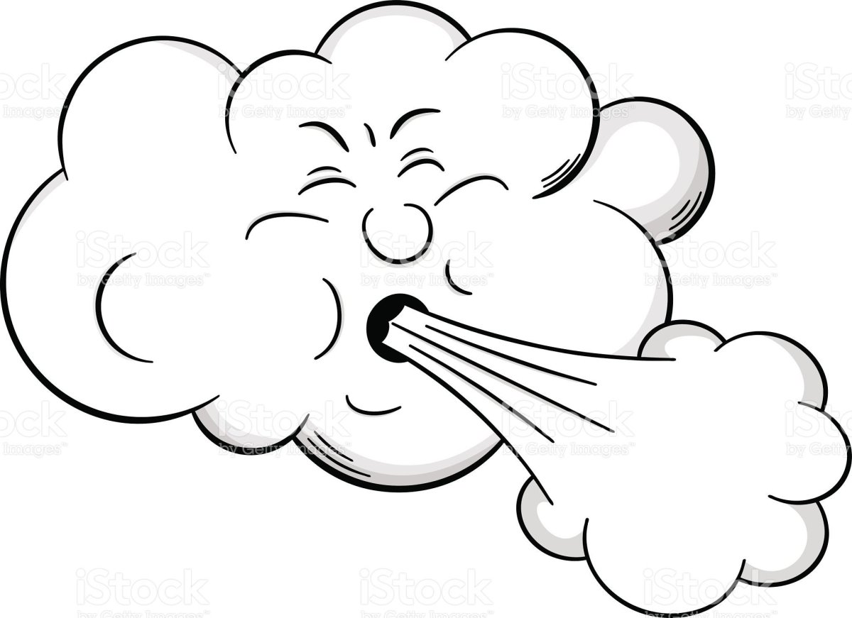 Ветер раскраска для детей