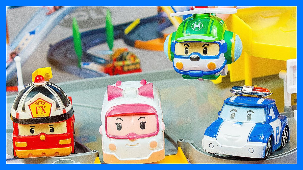 Машинки мультяшные Робокар Поли