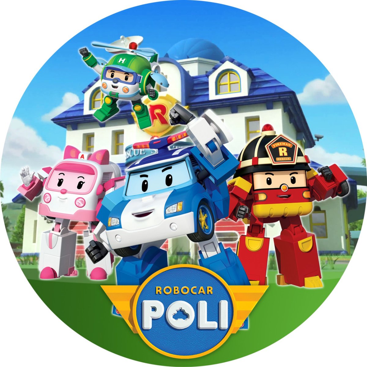 Герои мультика Поли Робокар