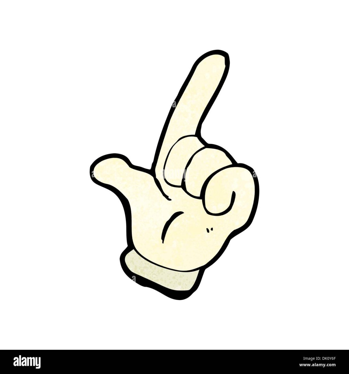 Указательный палец наверх мультяшный