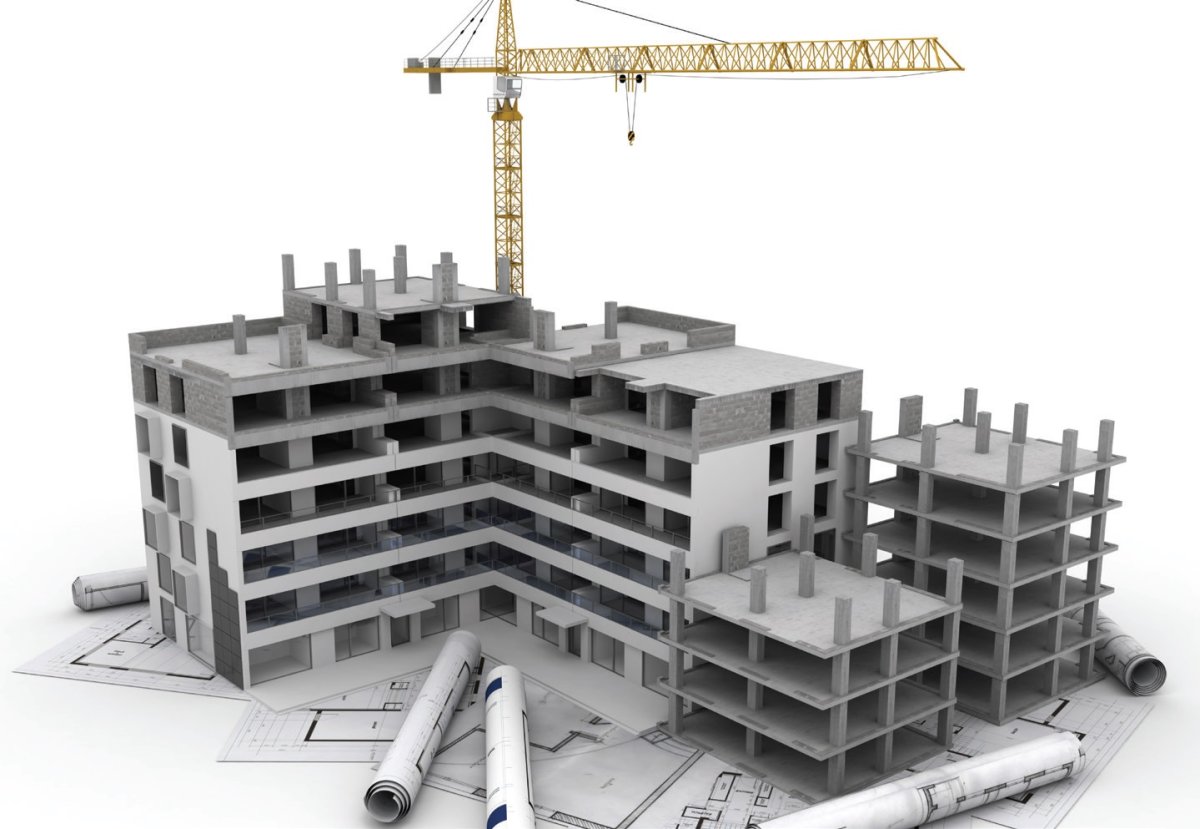 Стройка кран вектор