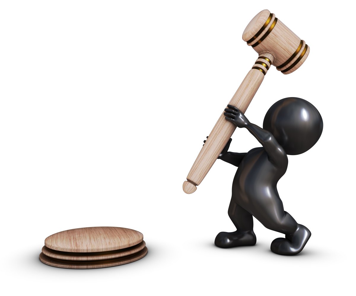 Человек с молотком