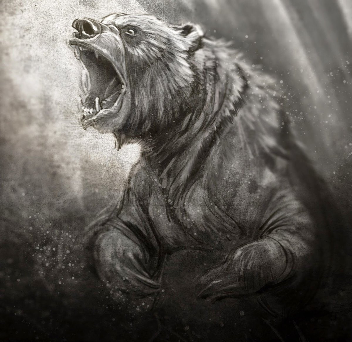 Медведь рычит